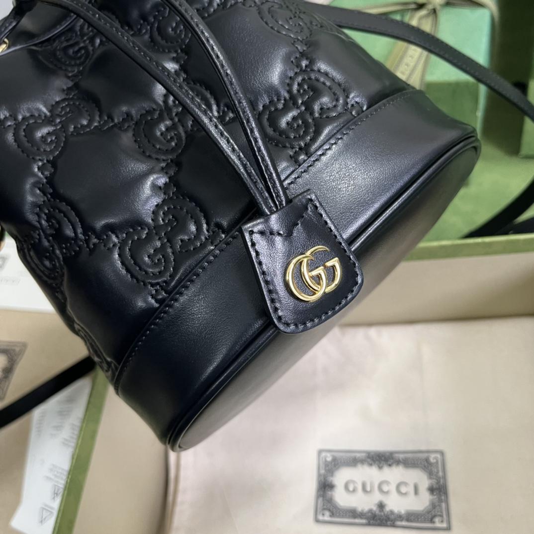 Gucci GG Matelassé Bucket Bag (17*20*10cm) - EUR FASHION