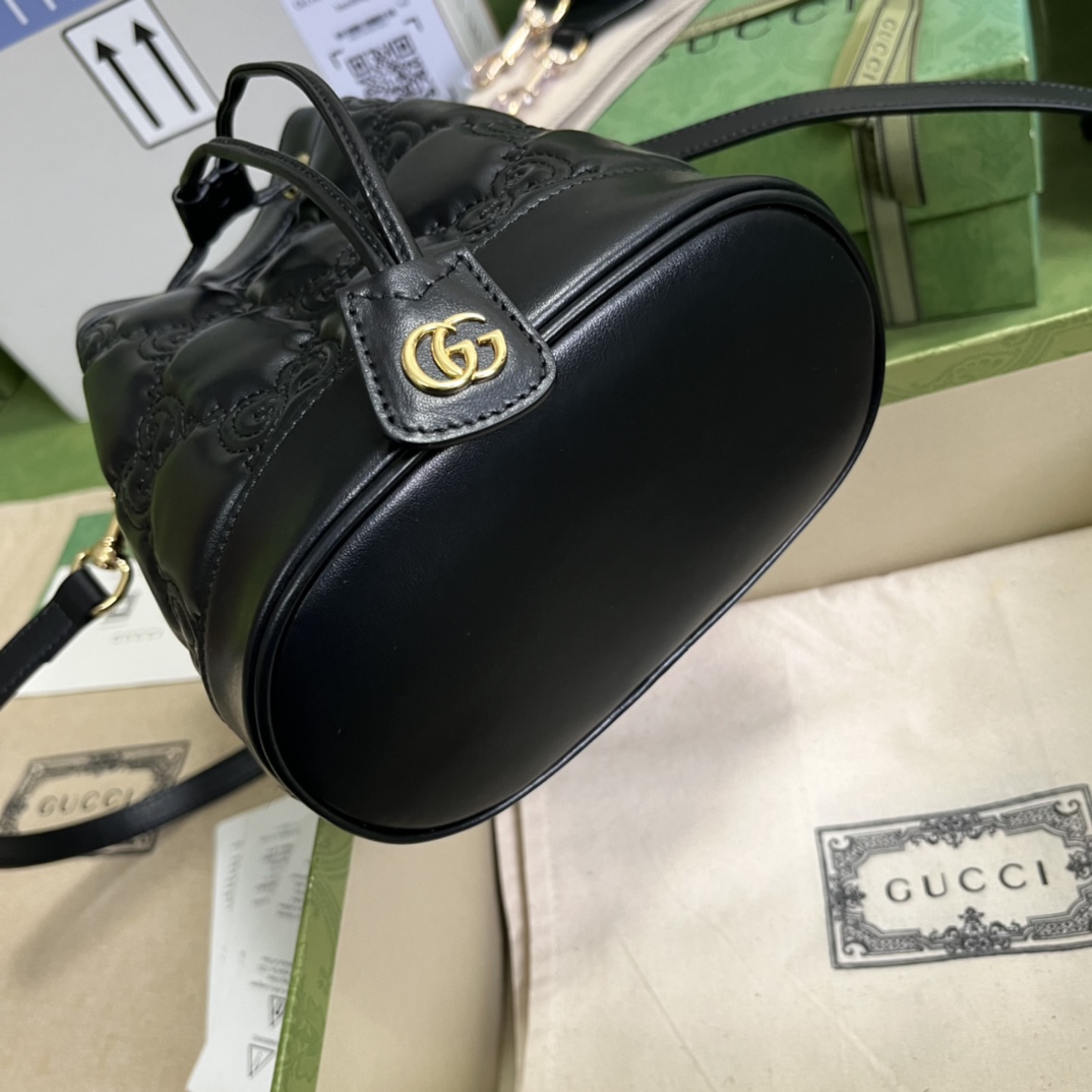 Gucci GG Matelassé Bucket Bag (17*20*10cm) - EUR FASHION