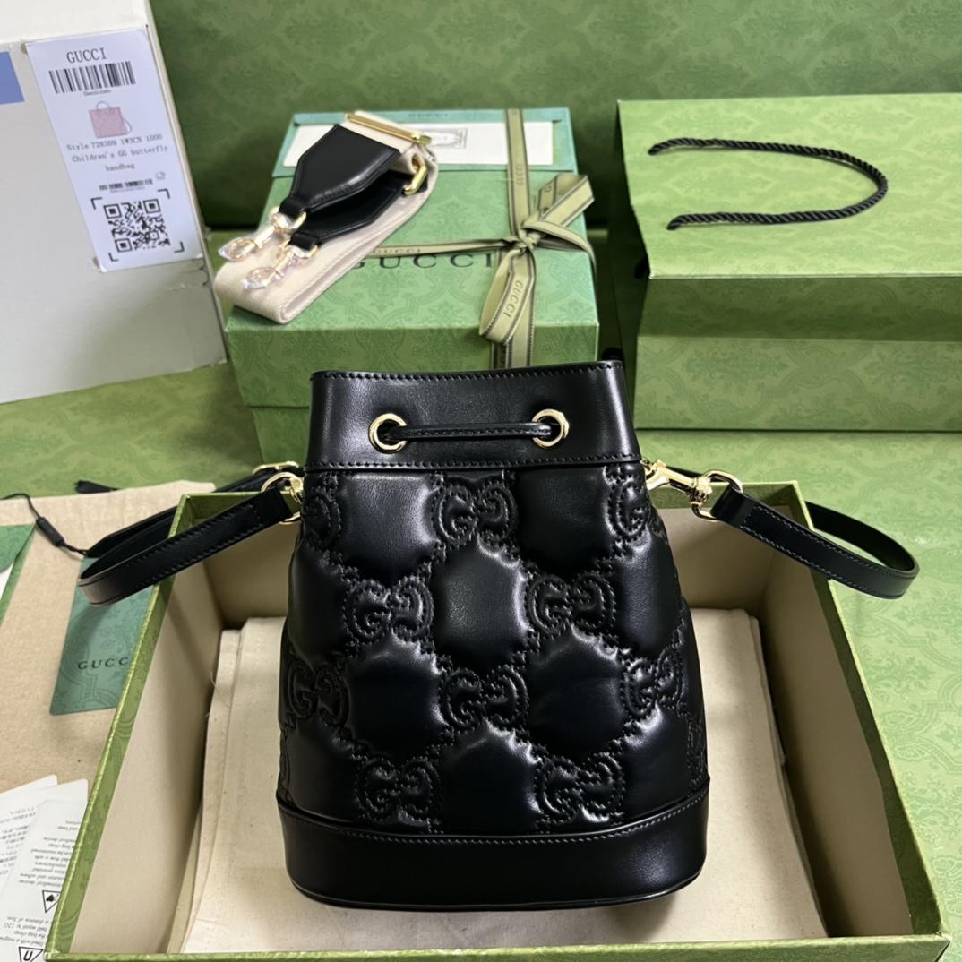 Gucci GG Matelassé Bucket Bag (17*20*10cm) - EUR FASHION