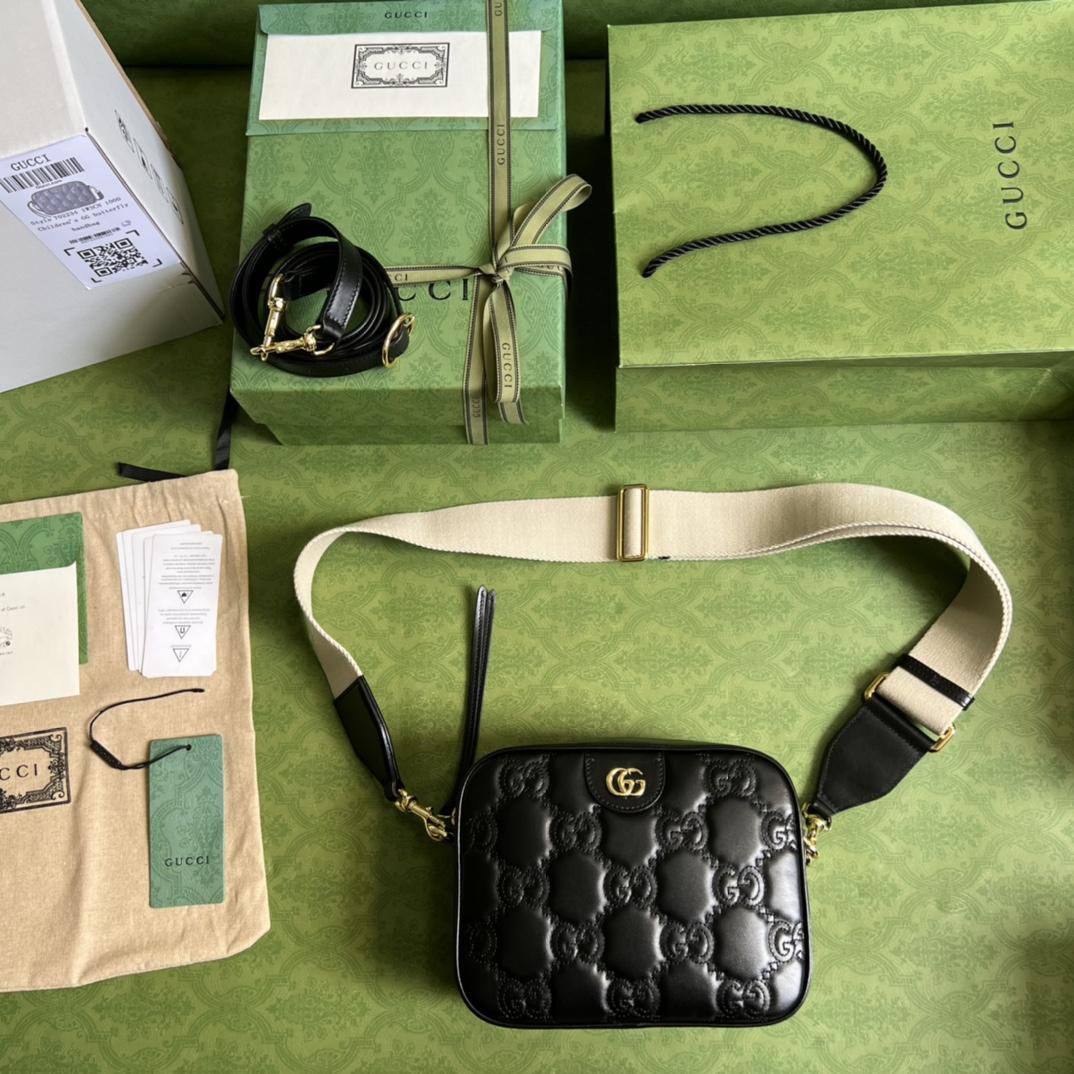 Gucci GG Matelassé Small Bag(21.5-17-7.5cm) - EUR FASHION