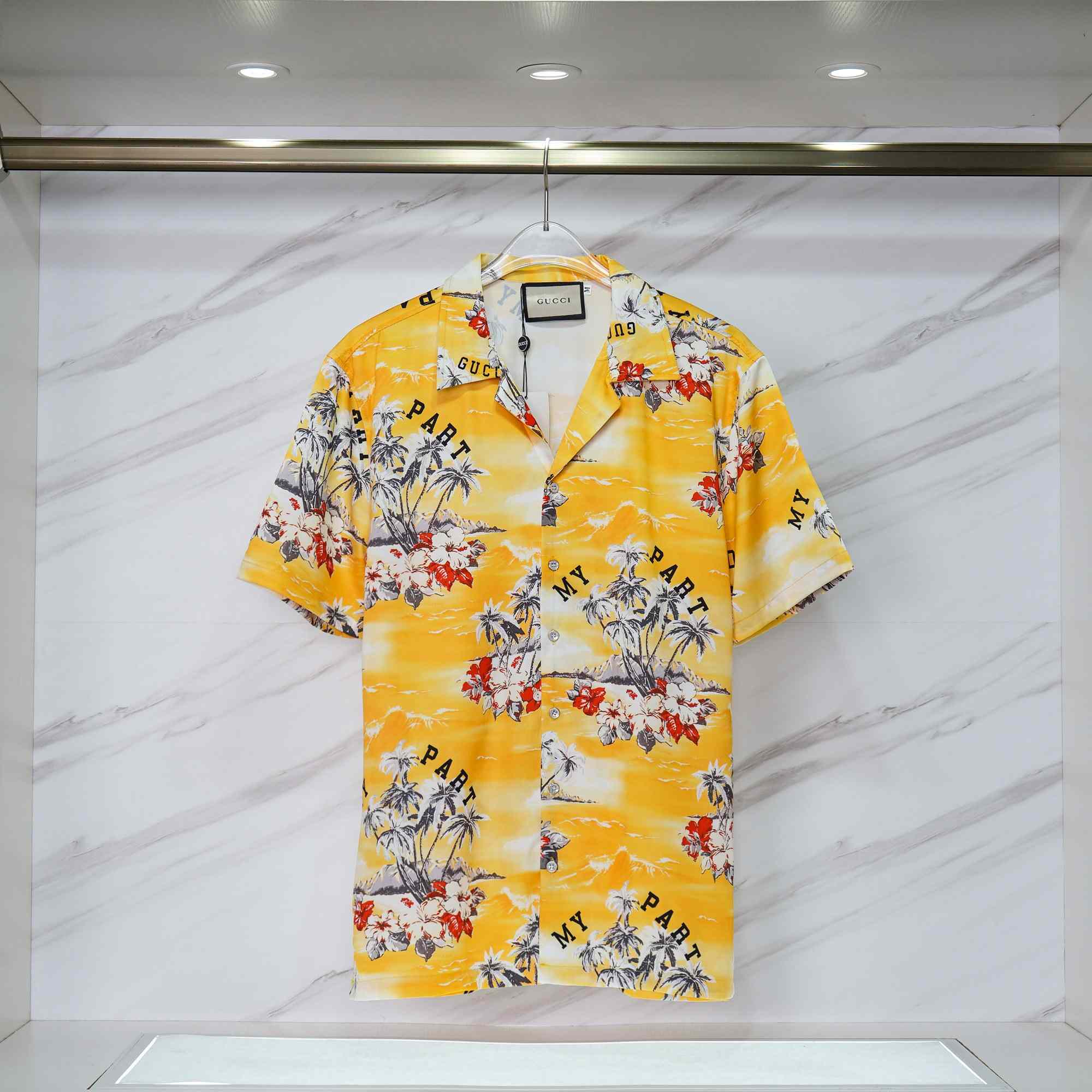 Gucci Printed Cotton Poplin Bowling Shirt & Shorts - EUR FASHION