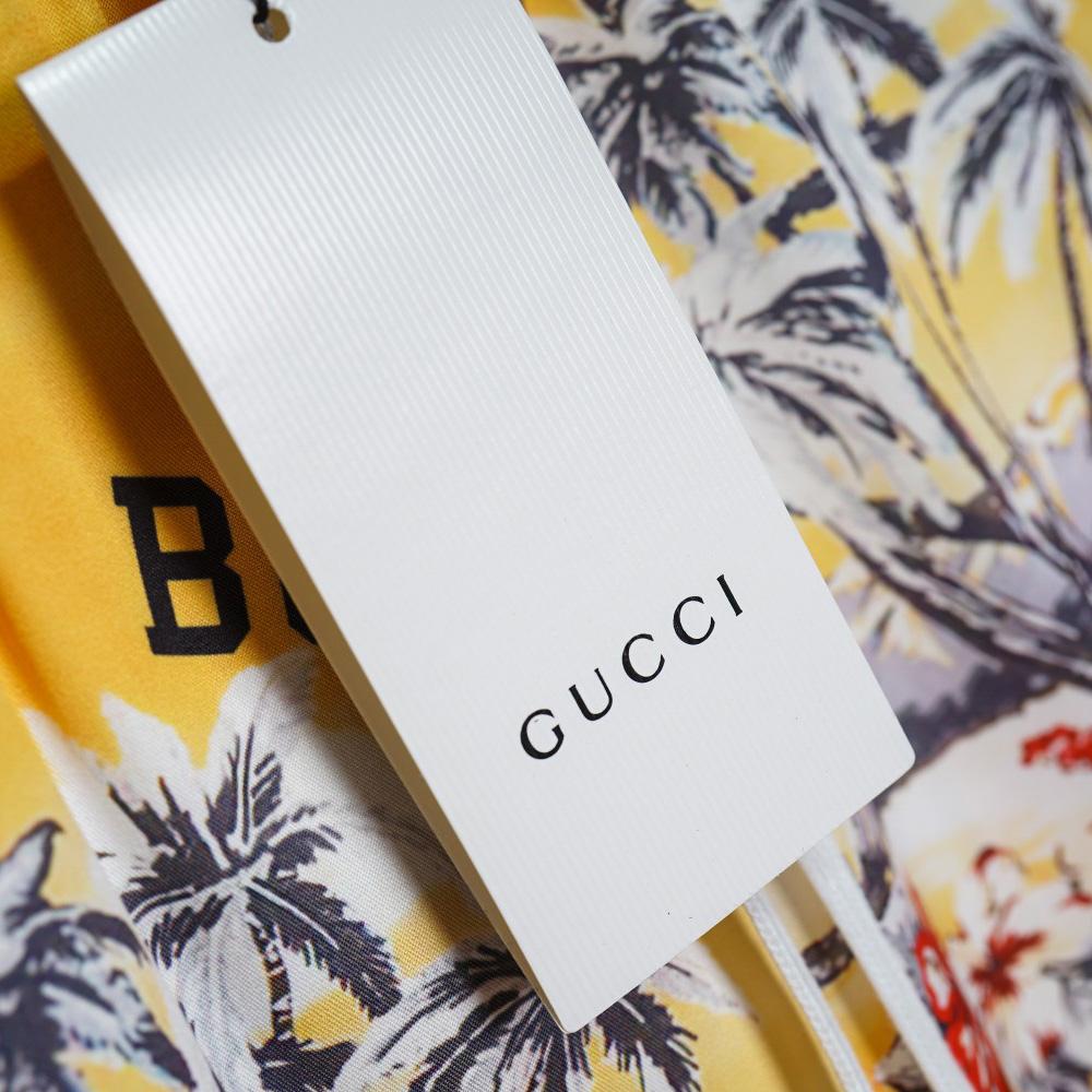 Gucci Printed Cotton Poplin Bowling Shirt & Shorts - EUR FASHION