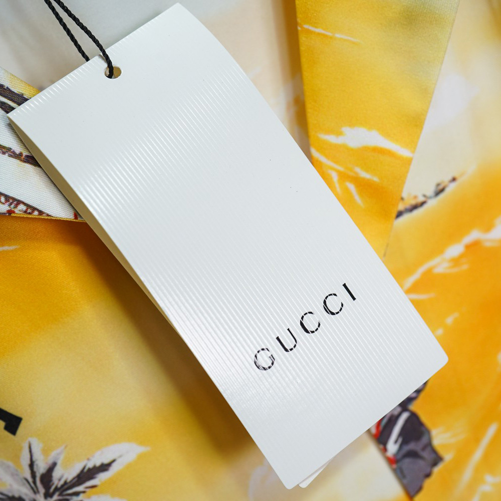 Gucci Printed Cotton Poplin Bowling Shirt & Shorts - EUR FASHION