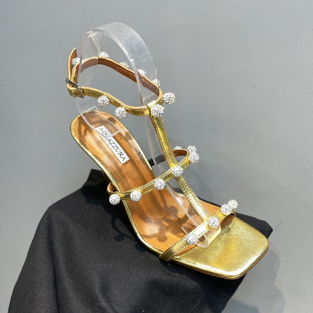 Aquazzura Cha Cha Cha Crystal Sandal  95 - EUR FASHION