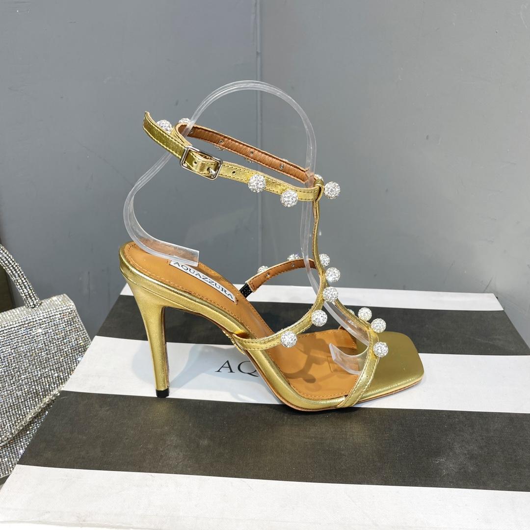 Aquazzura Cha Cha Cha Crystal Sandal  95 - EUR FASHION