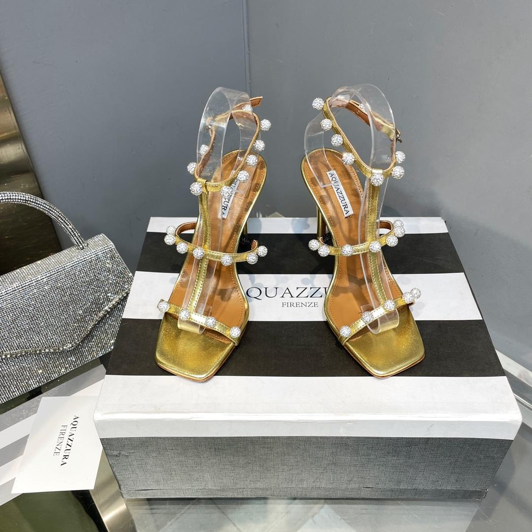 Aquazzura Cha Cha Cha Crystal Sandal  95 - EUR FASHION