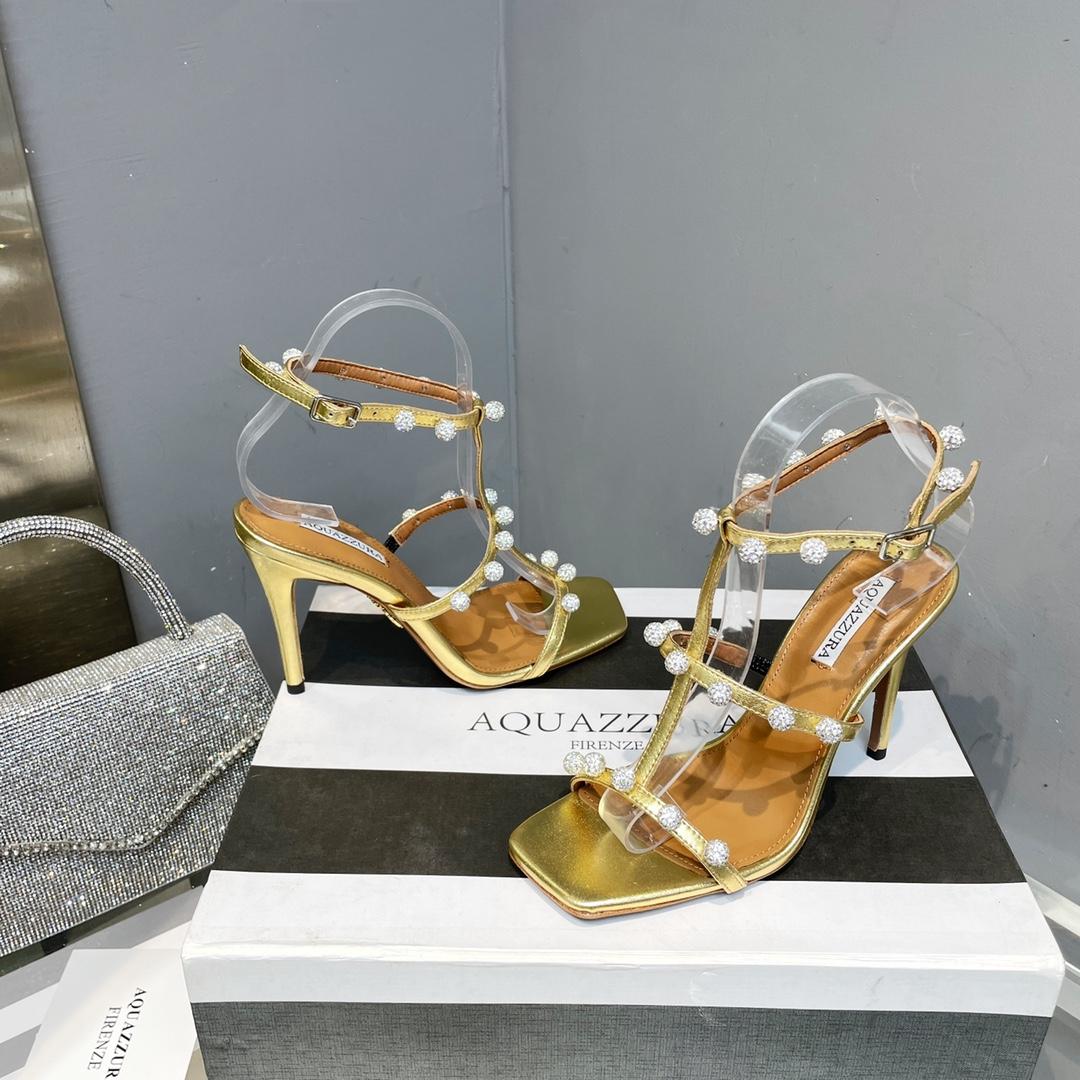 Aquazzura Cha Cha Cha Crystal Sandal  95 - EUR FASHION