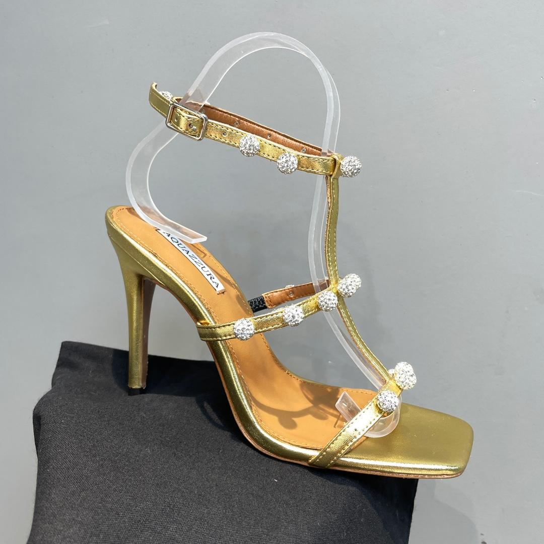 Aquazzura Cha Cha Cha Crystal Sandal  95 - EUR FASHION