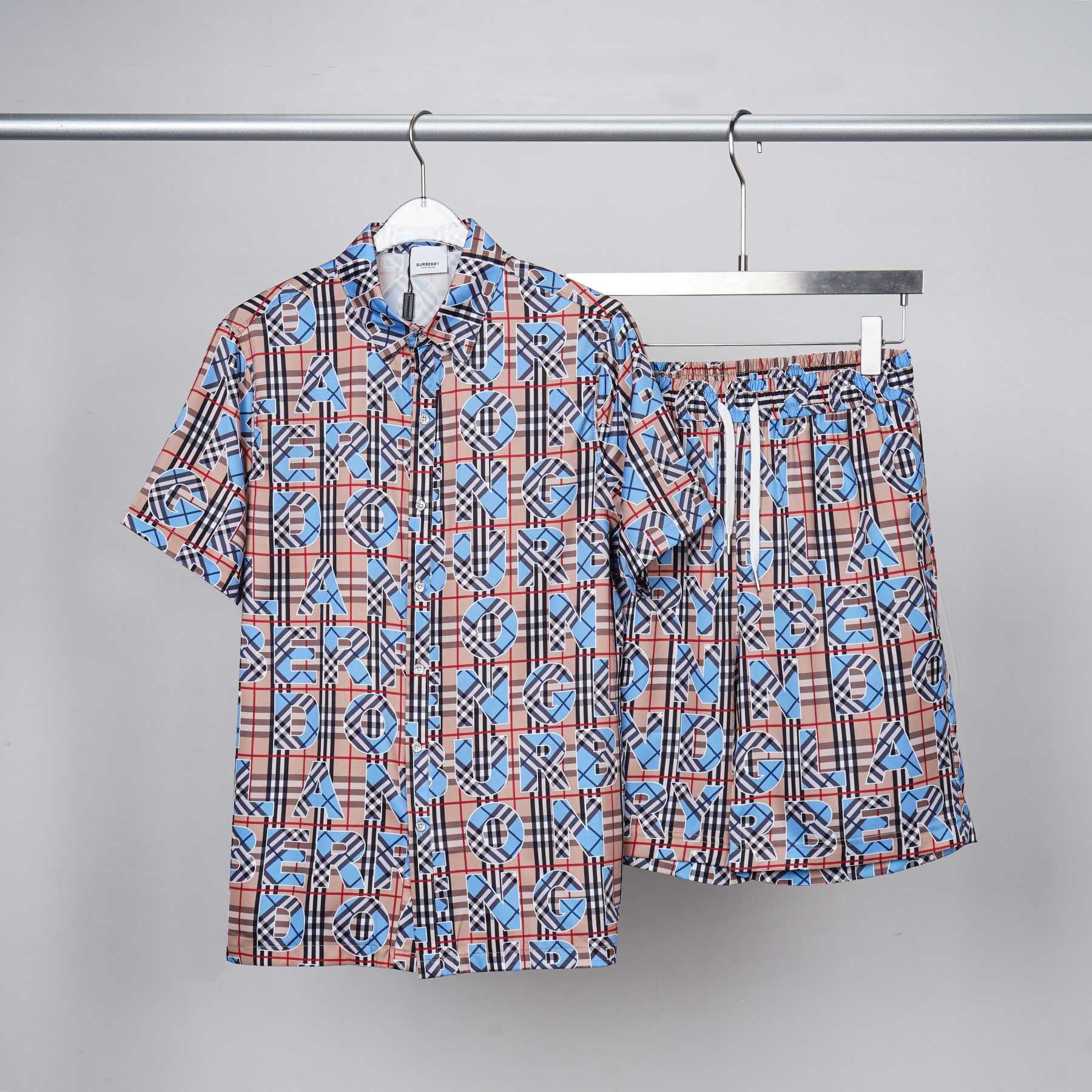 Burberry Vintage Check Logo Short Sleeve Shirt & Shorts - EUR FASHION