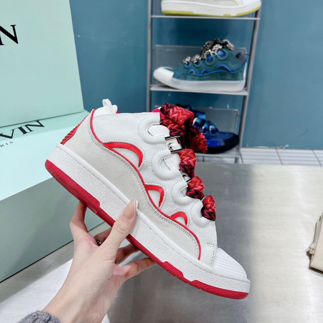 Lanvin Curb Batman Sneakers - EUR FASHION