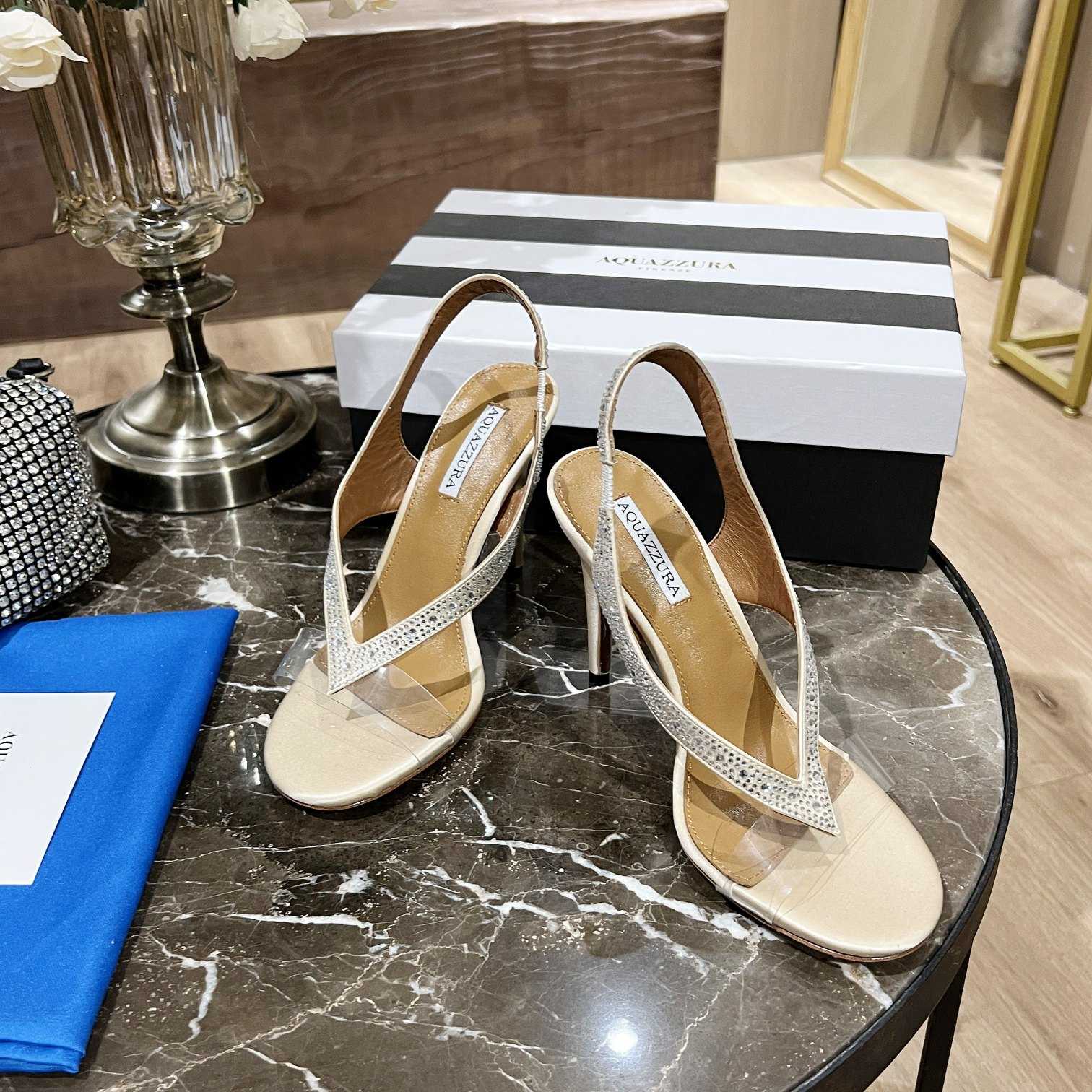 Aquazzura Izzy Plexi Sandal 105 - EUR FASHION