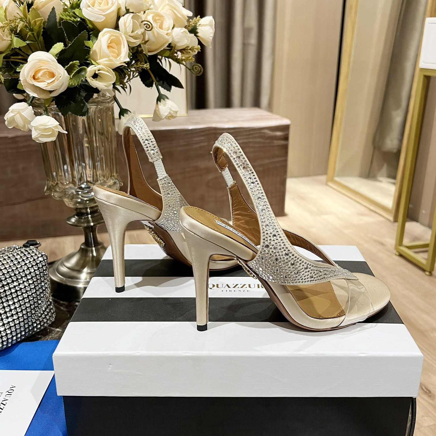 Aquazzura Izzy Plexi Sandal 105 - EUR FASHION