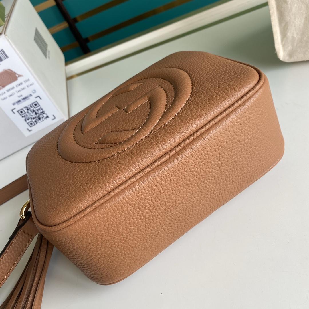 Gucci Soho Small Leather Disco Bag(22-15-7cm) - EUR FASHION
