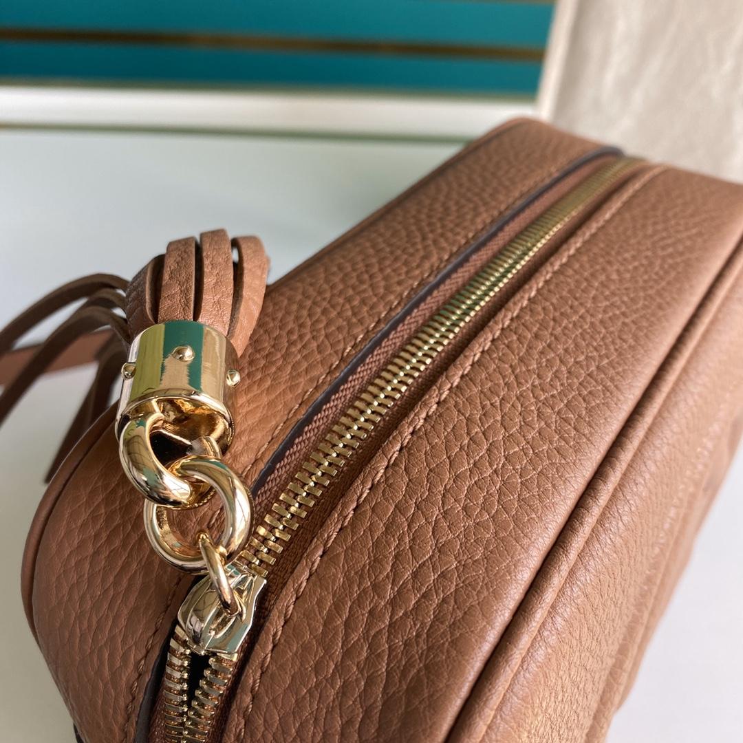 Gucci Soho Small Leather Disco Bag(22-15-7cm) - EUR FASHION