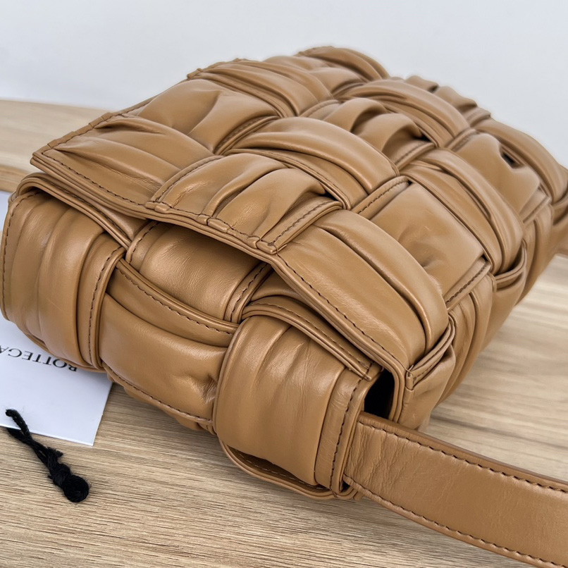 Bottega Veneta Cassette Foulard Intreccio Leather Cross-Body Bag - EUR FASHION