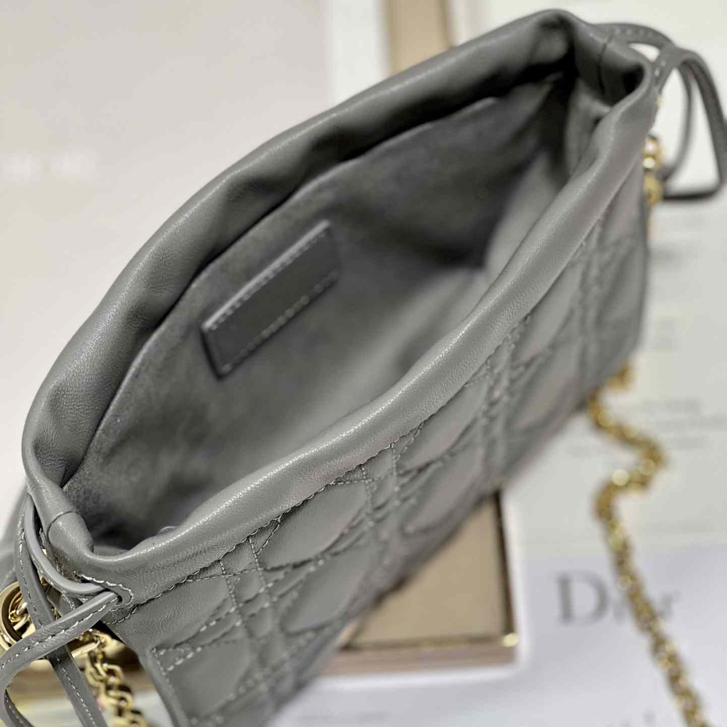 Dior Lady Dior Top Handle Drawstring Mini Bag - EUR FASHION