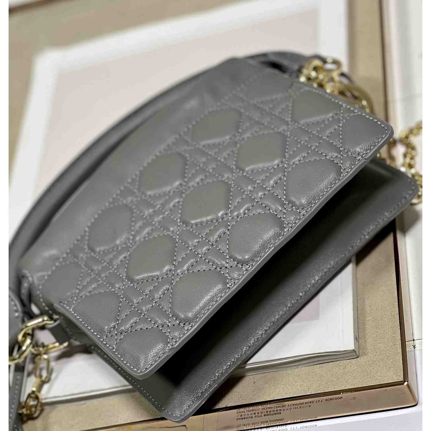Dior Lady Dior Top Handle Drawstring Mini Bag - EUR FASHION