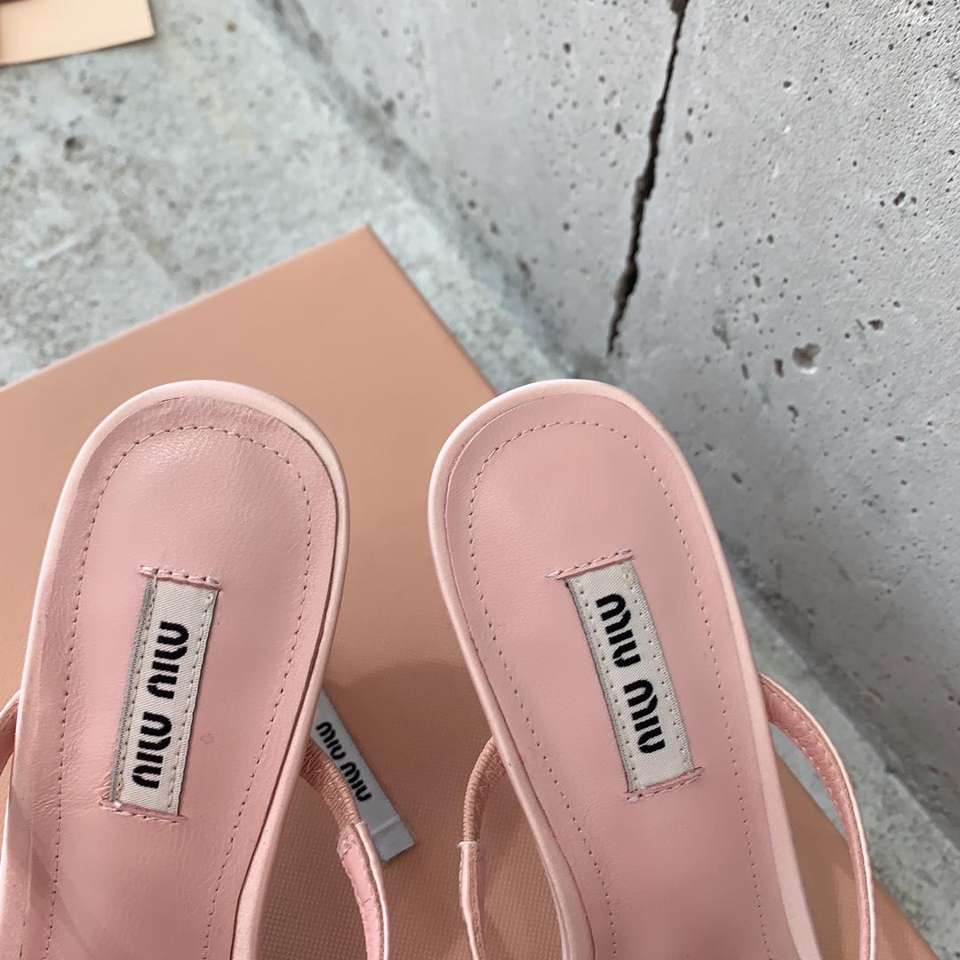 Miu Miu Satin Bow Sandals - EUR FASHION