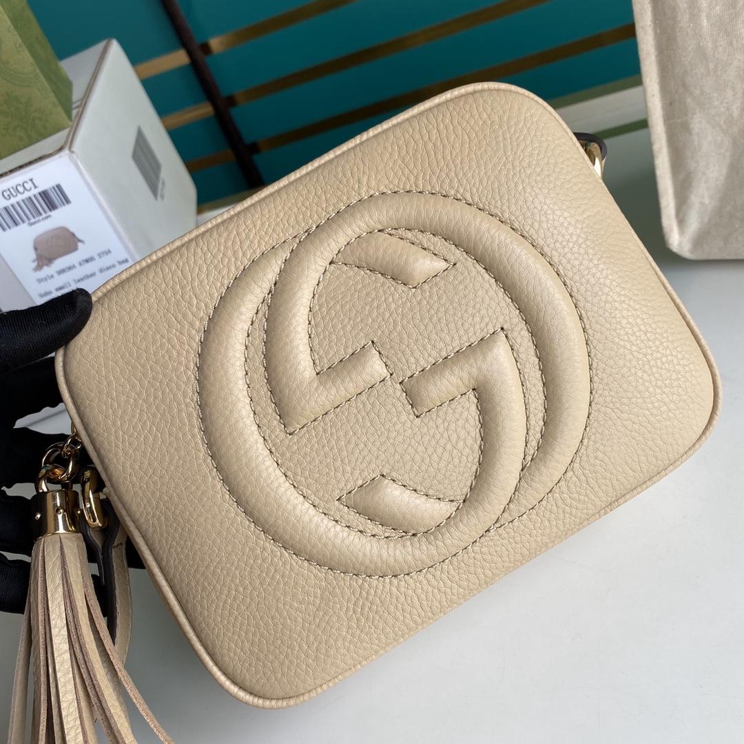 Gucci Soho Small Leather Disco Bag(22-15-7cm) - EUR FASHION