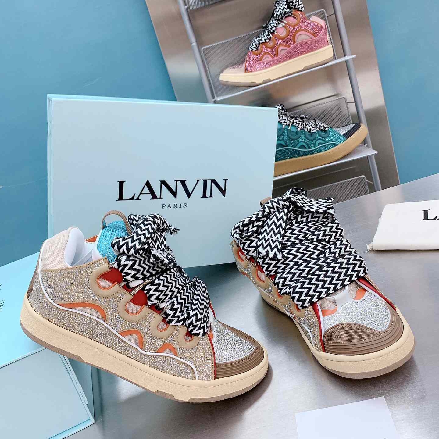 Lanvin Curb Low-Top Sneakers - EUR FASHION