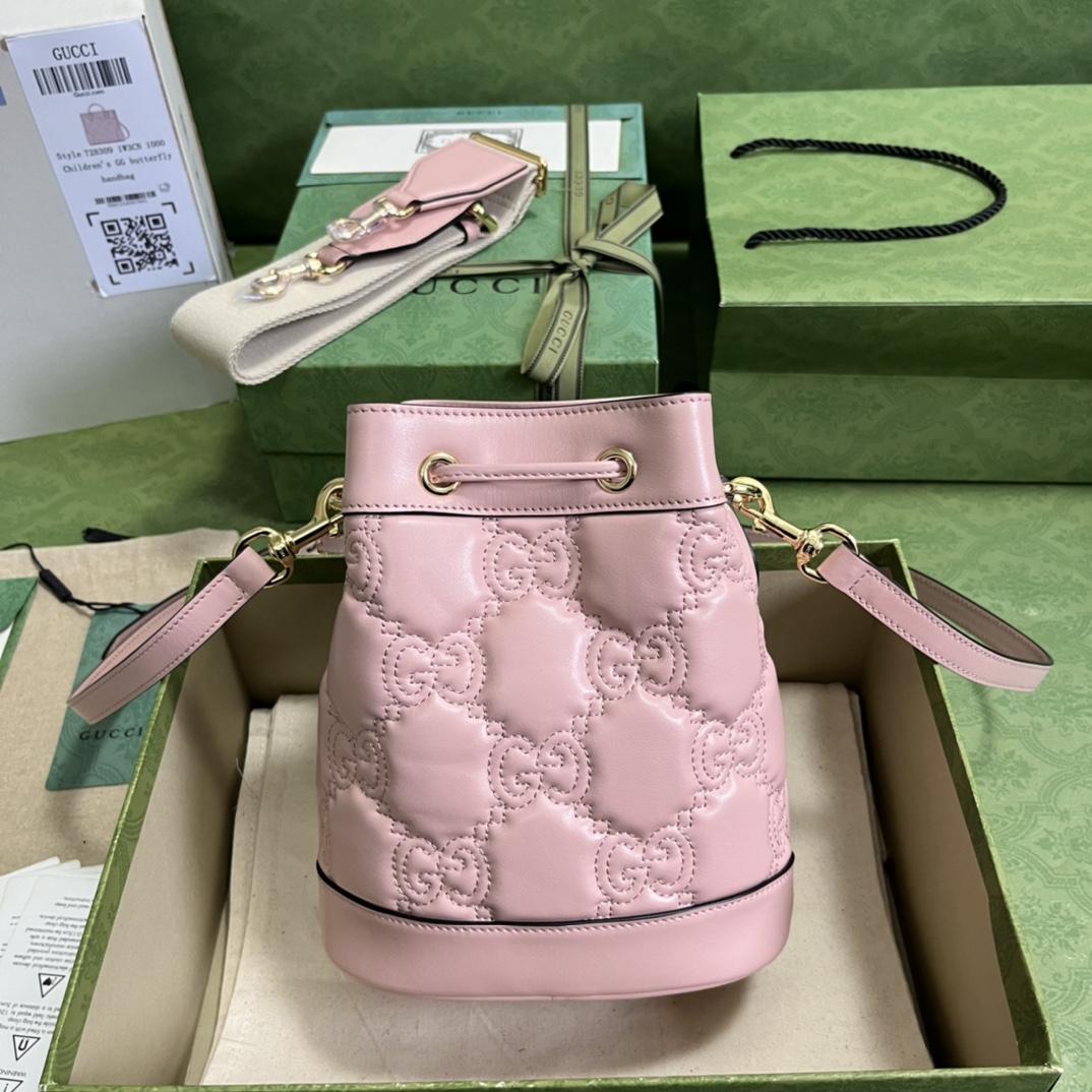 Gucci GG Matelassé Bucket Bag (17*20*10cm) - EUR FASHION