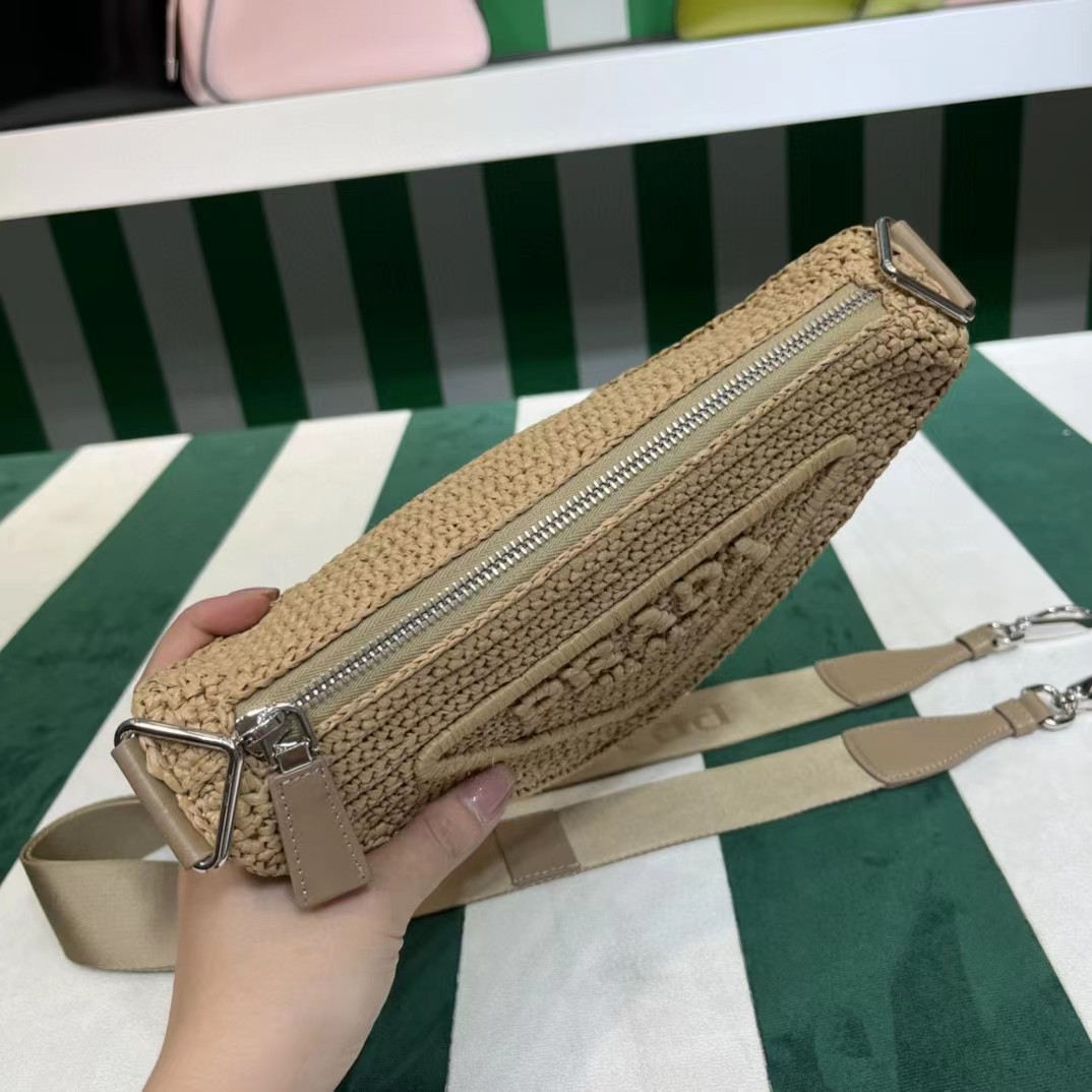 Raffia Prada Triangle Bag - EUR FASHION