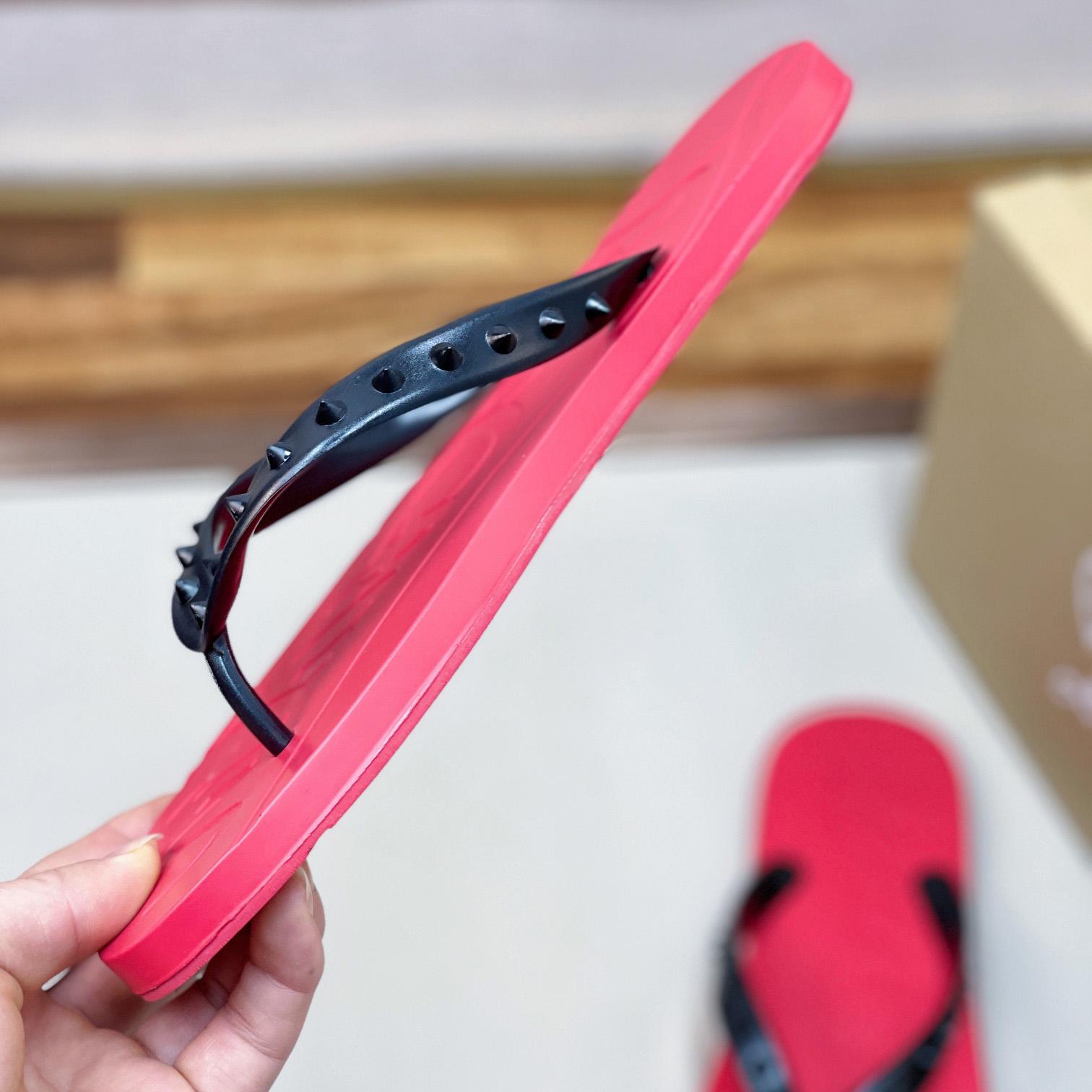 Christian Louboutin Loubi Flip Man Flip-flops - Rubber - EUR FASHION