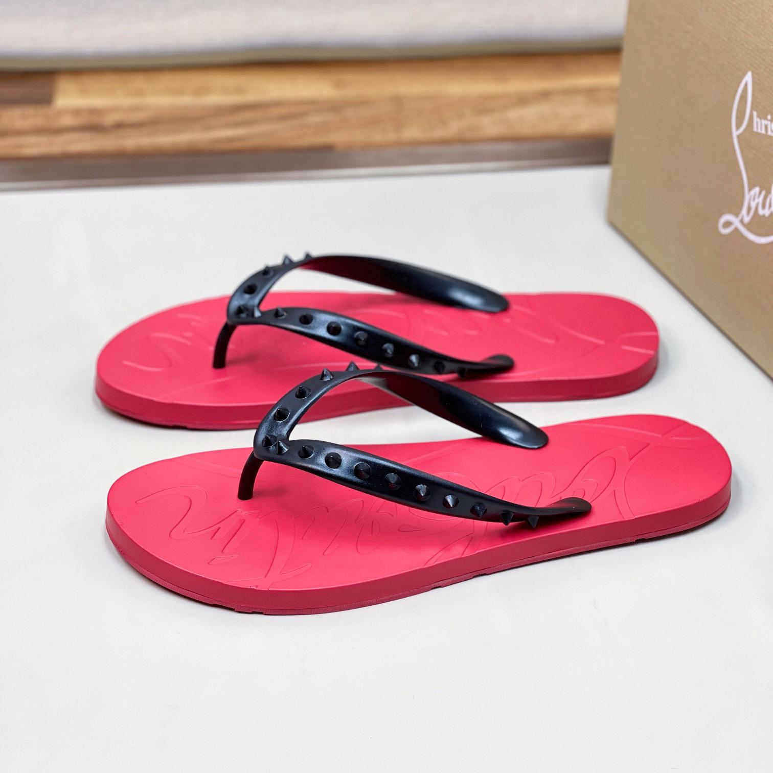 Christian Louboutin Loubi Flip Man Flip-flops - Rubber - EUR FASHION