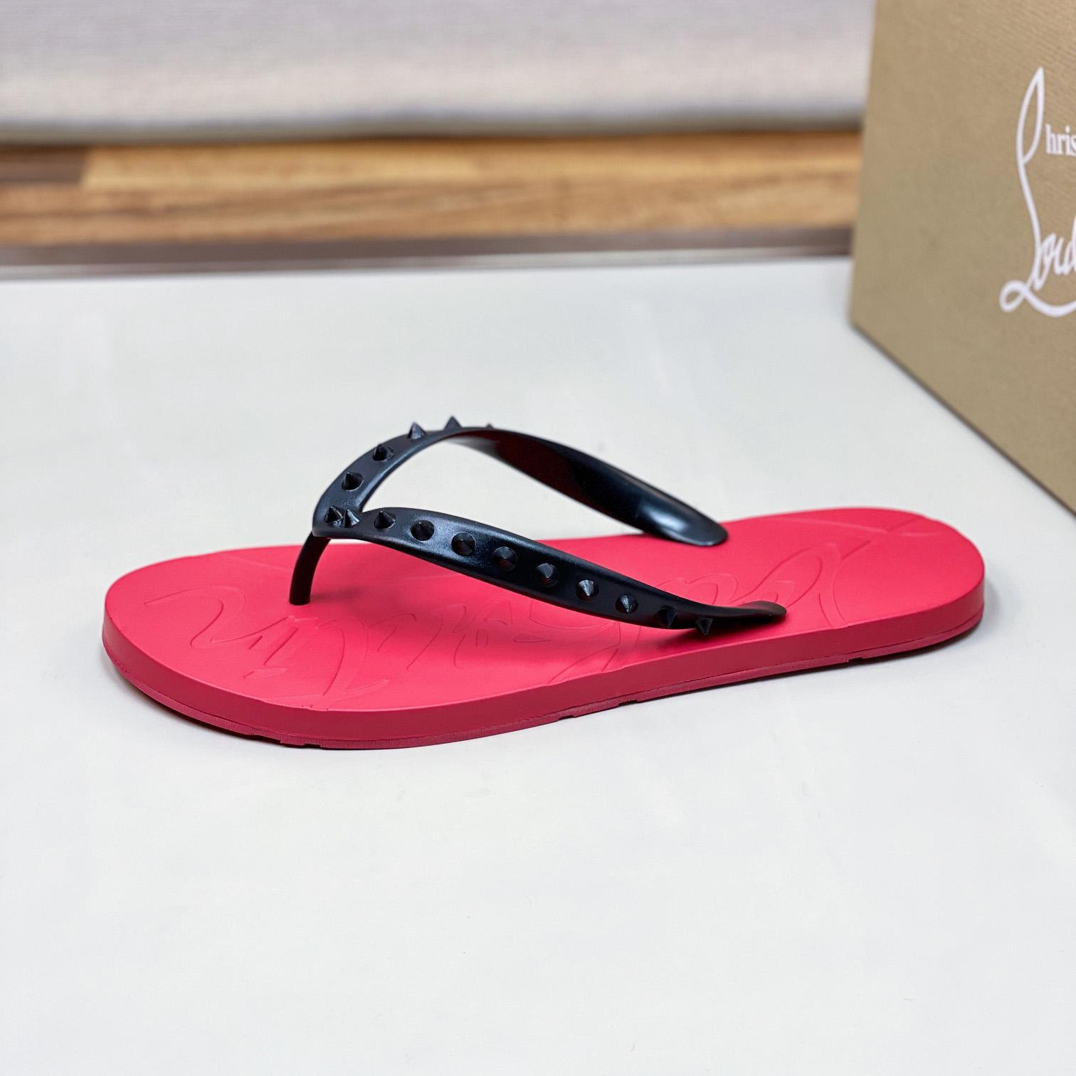 Christian Louboutin Loubi Flip Man Flip-flops - Rubber - EUR FASHION