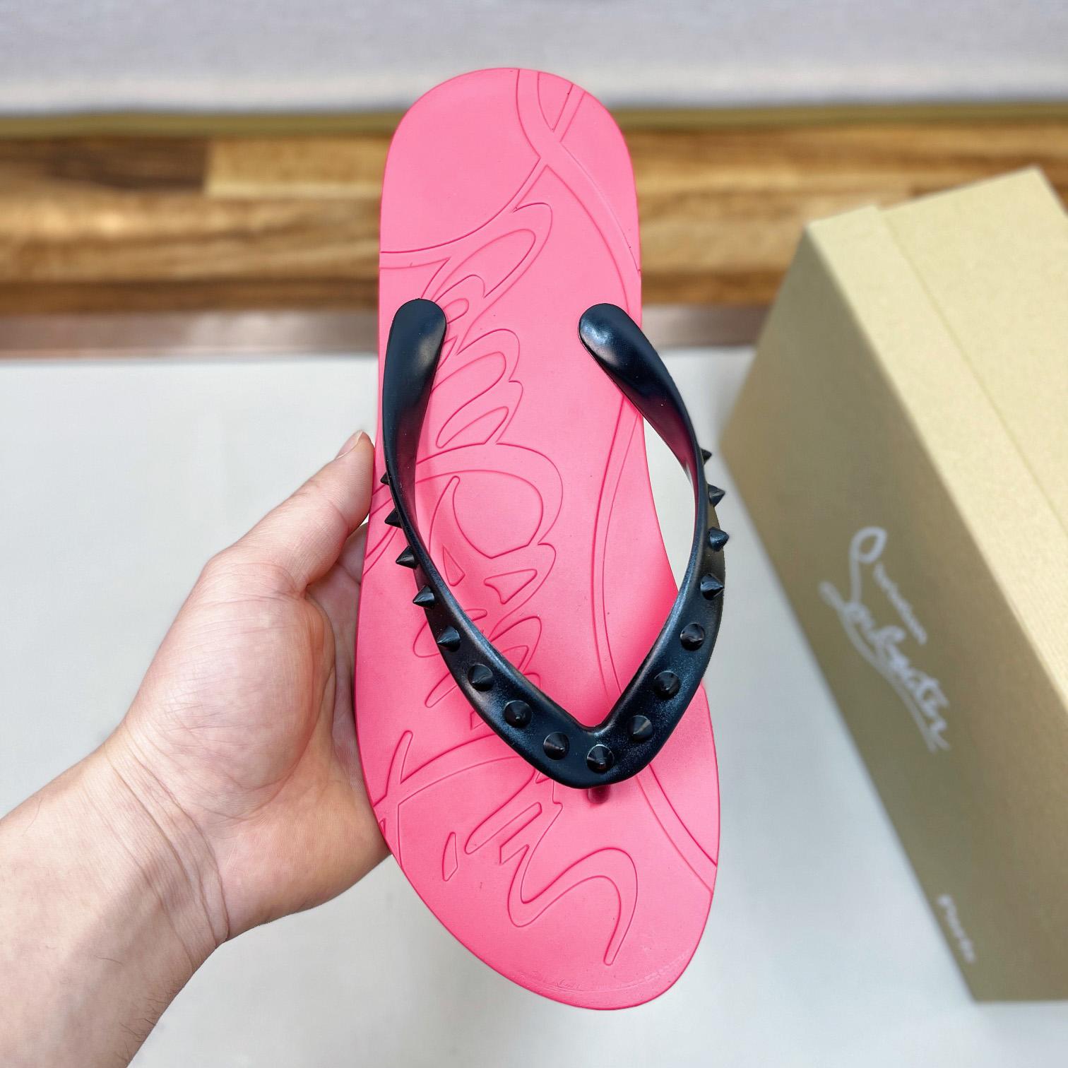 Christian Louboutin Loubi Flip Man Flip-flops - Rubber - EUR FASHION
