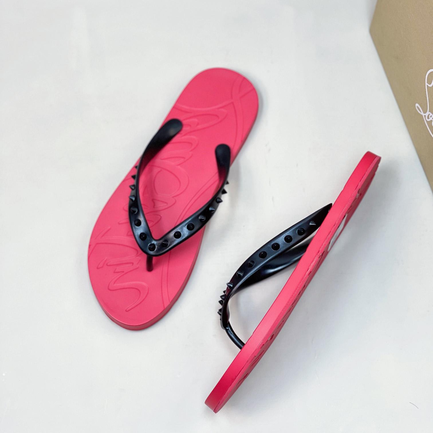 Christian Louboutin Loubi Flip Man Flip-flops - Rubber - EUR FASHION