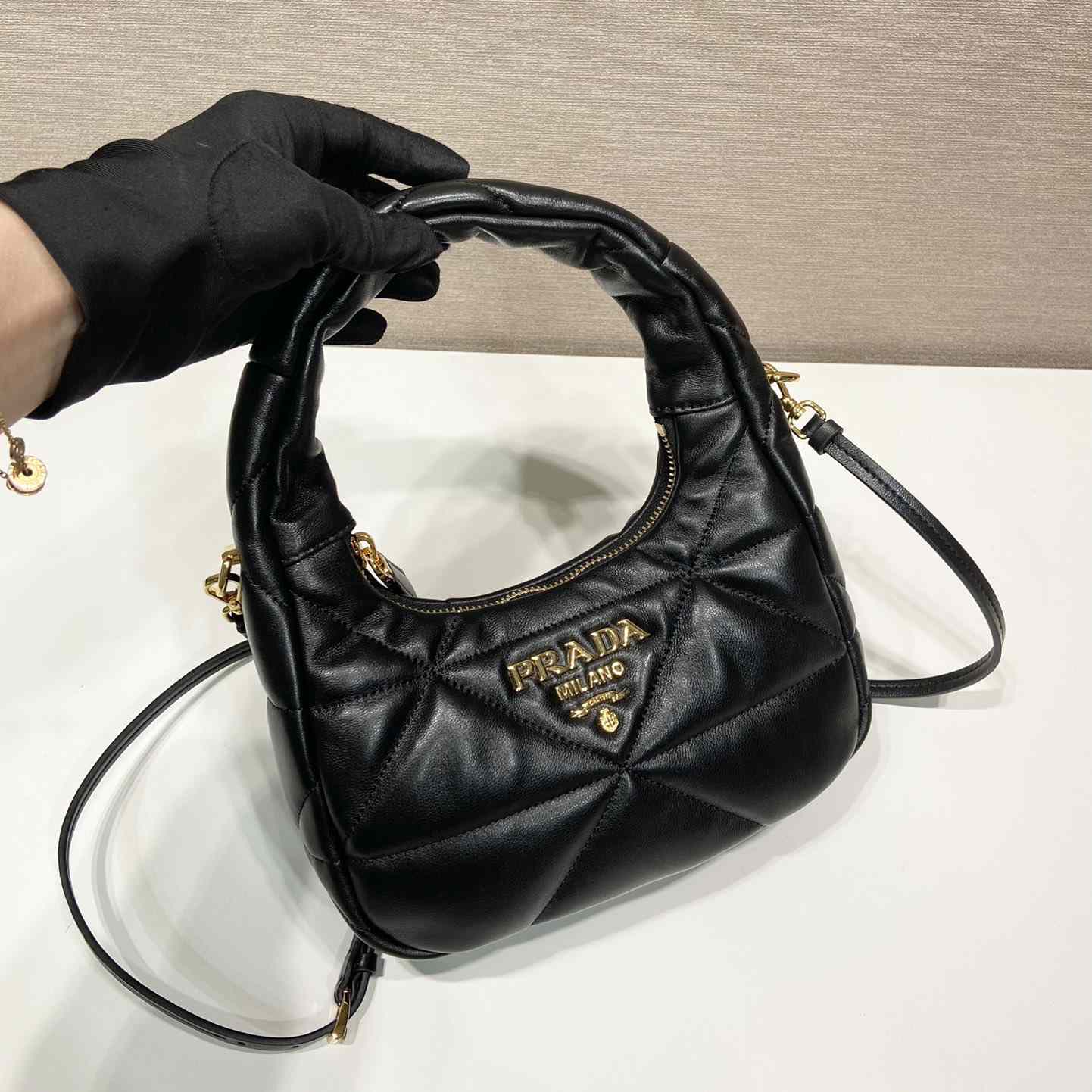 Prada Nappa-Leather Mini Bag With Topstitching - EUR FASHION