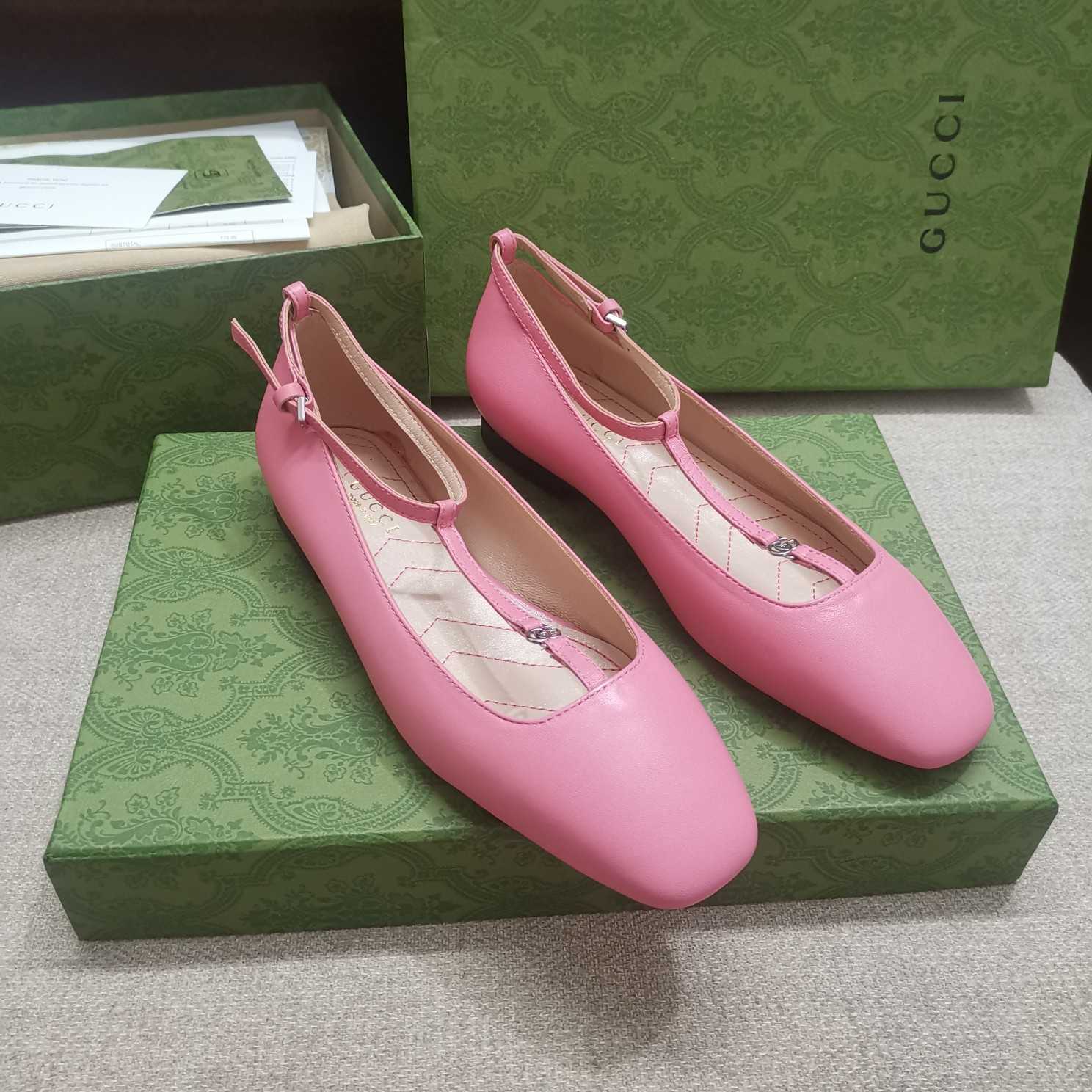 Gucci Women's Ballet Flat With Double G - EUR FASHION