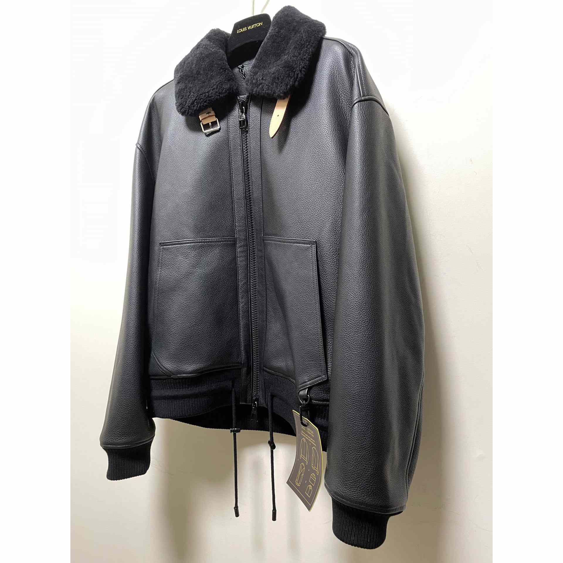 Louis Vuitton Leather Aviator Jacket - EUR FASHION