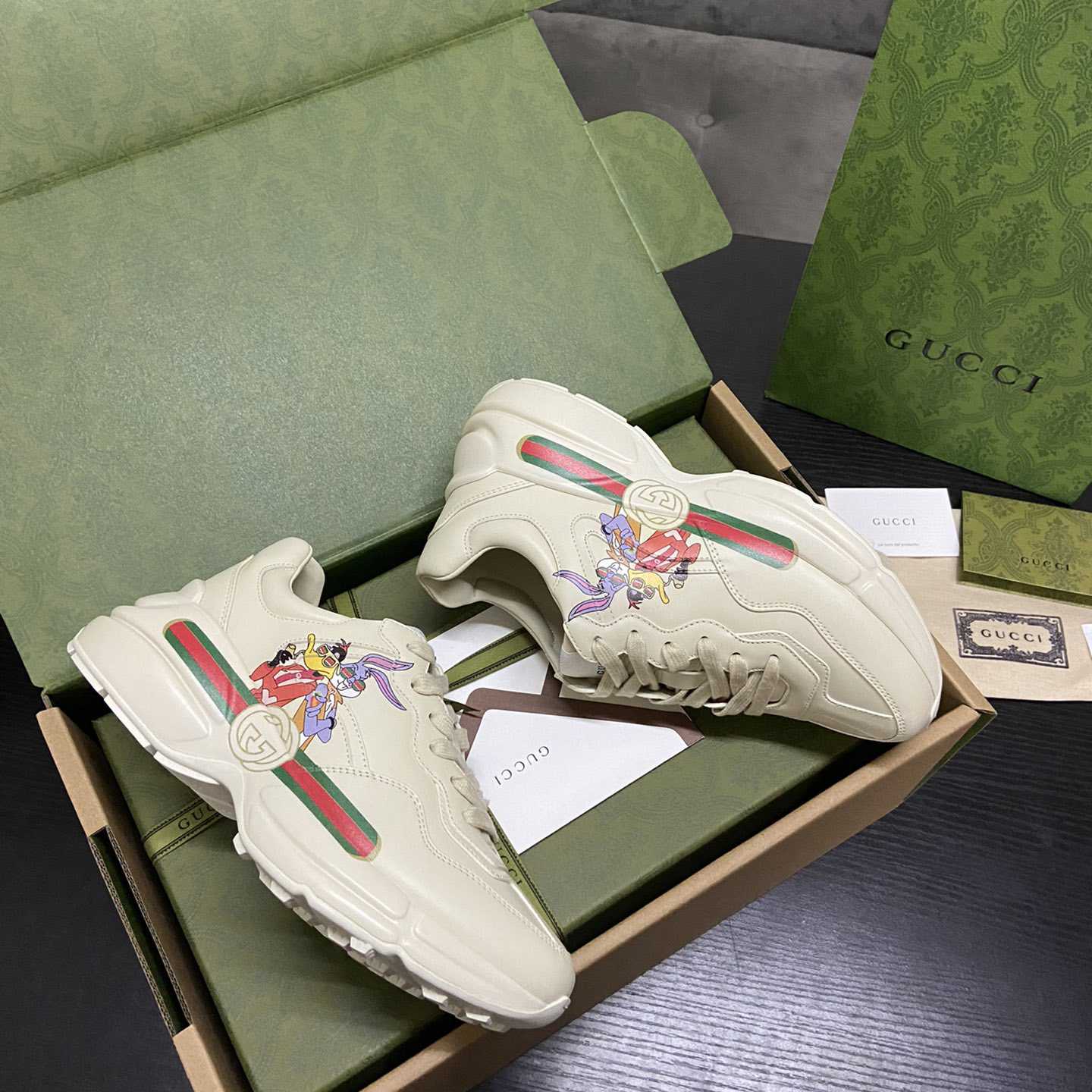Gucci Rhyton Sneaker With Animal Print(upon uk size) - EUR FASHION