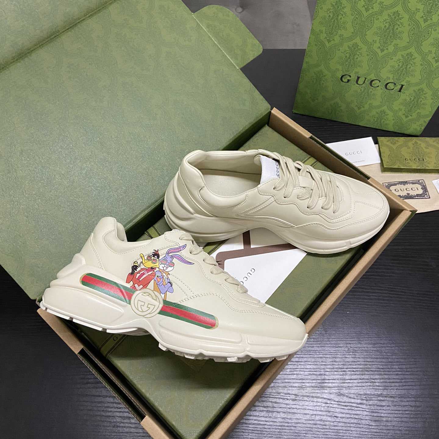 Gucci Rhyton Sneaker With Animal Print(upon uk size) - EUR FASHION