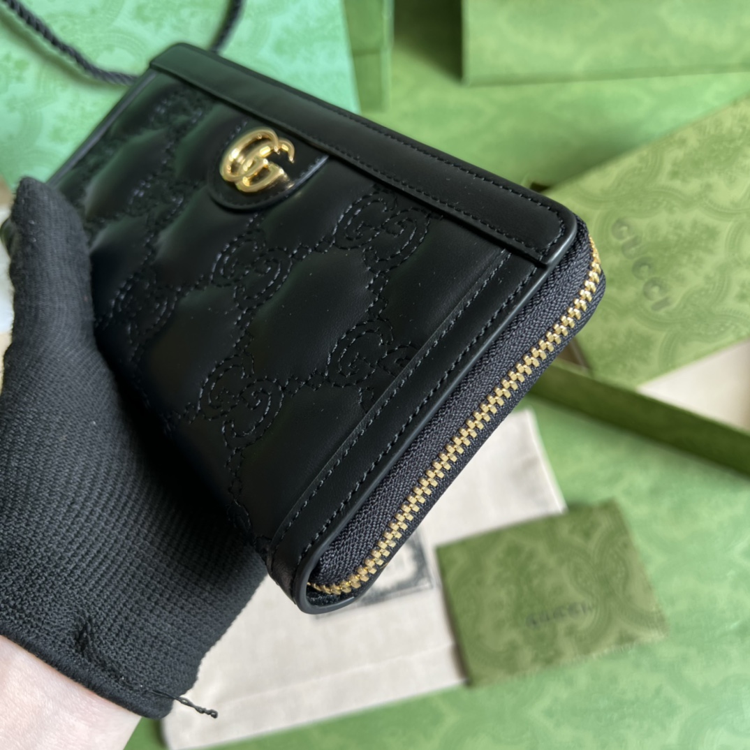 Gucci GG Matelasse Zip-around Wallet - EUR FASHION