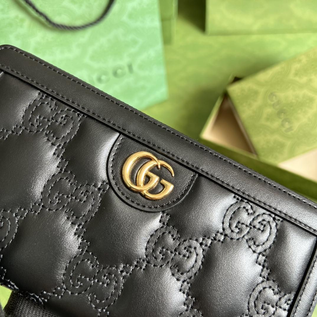 Gucci GG Matelasse Zip-around Wallet - EUR FASHION