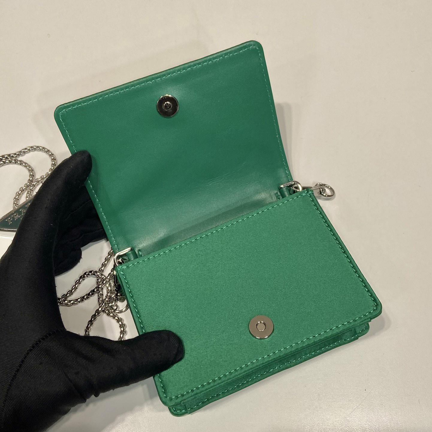 Prada Cardholder With Shoulder Strap And Crystals - EUR FASHION