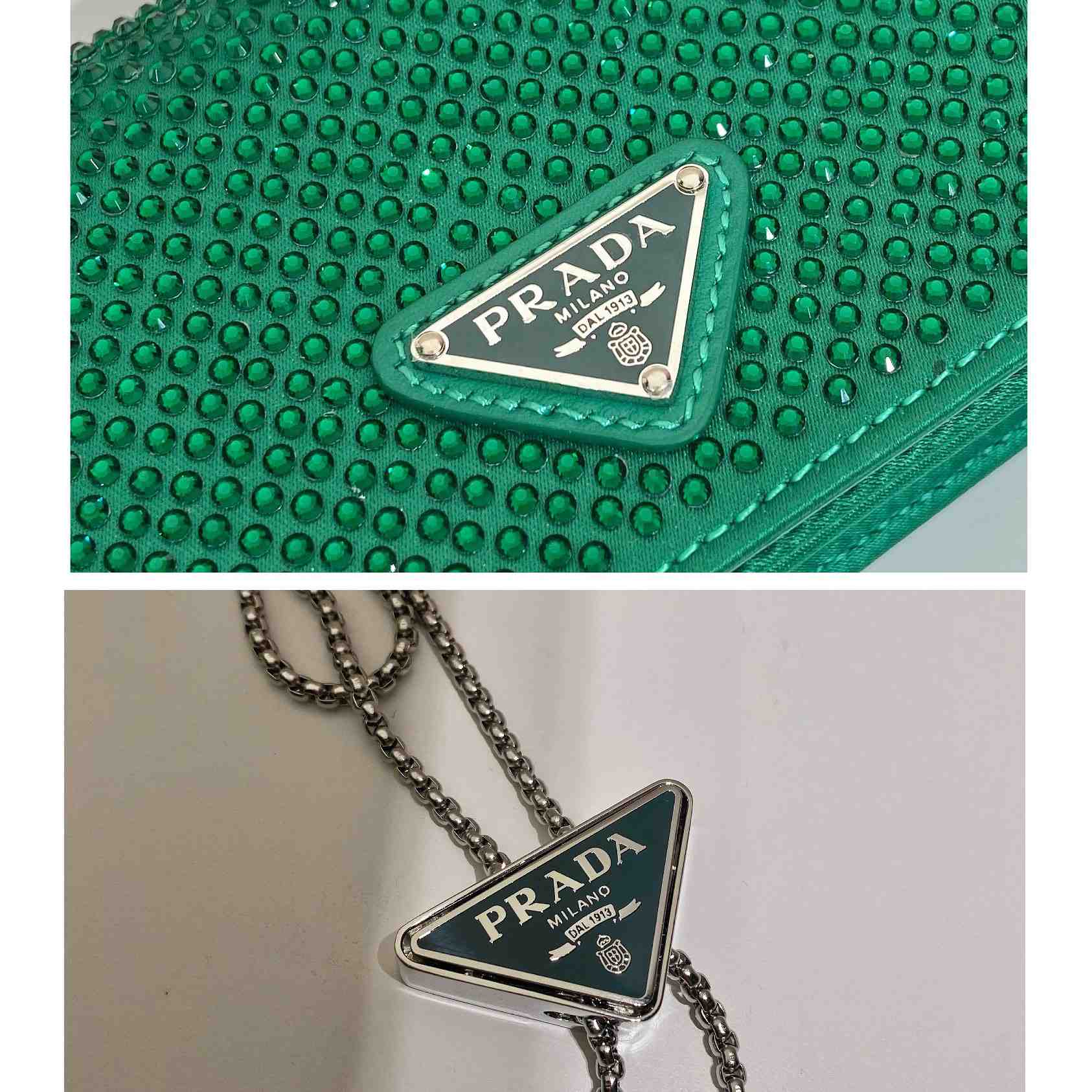 Prada Cardholder With Shoulder Strap And Crystals - EUR FASHION