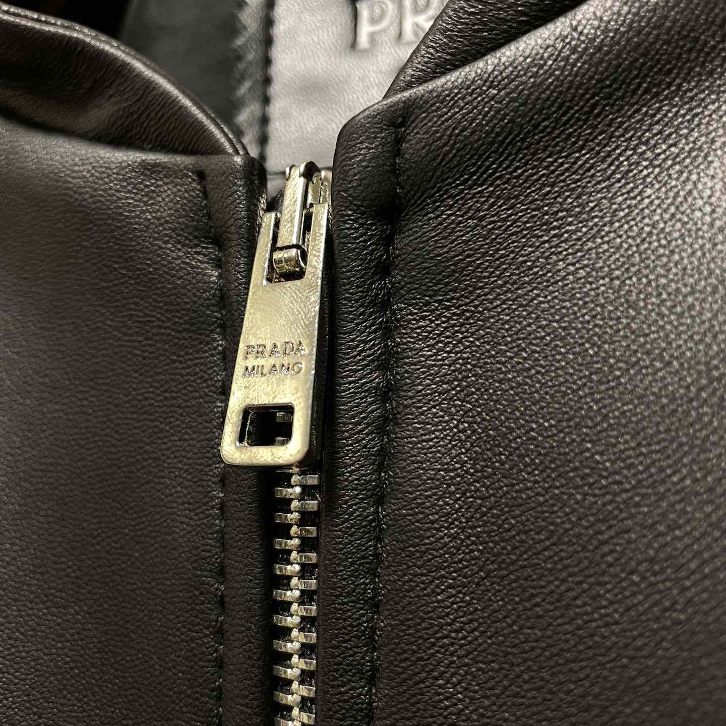 Prada Nappa Leather Bomber Jacket - EUR FASHION