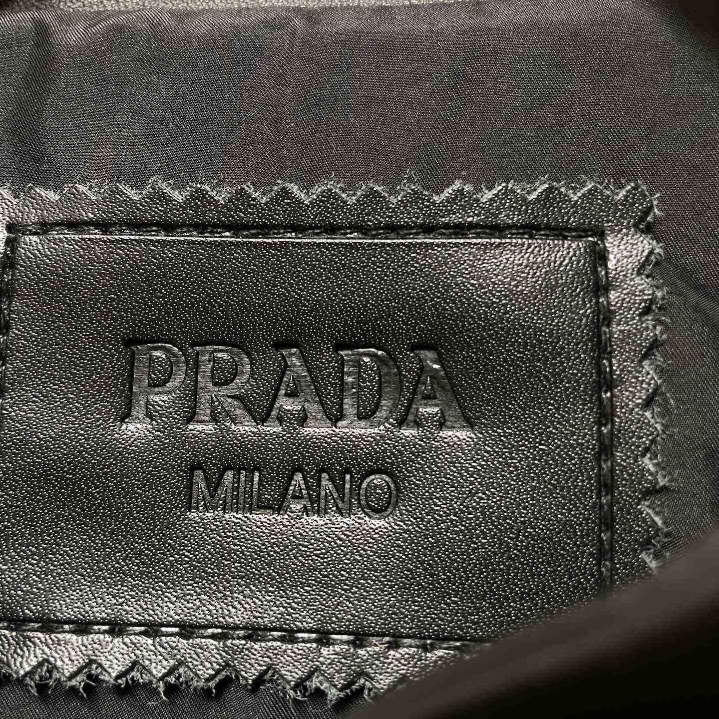 Prada Nappa Leather Bomber Jacket - EUR FASHION