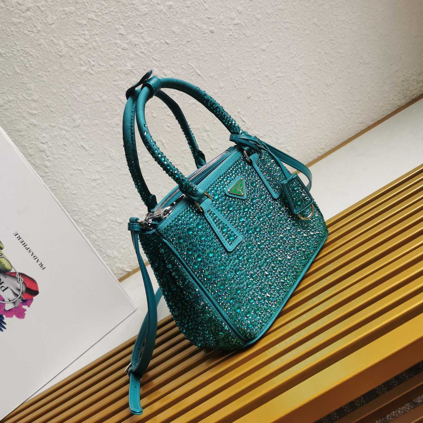 Prada Galleria satin Mini-Bag With Crystals - EUR FASHION