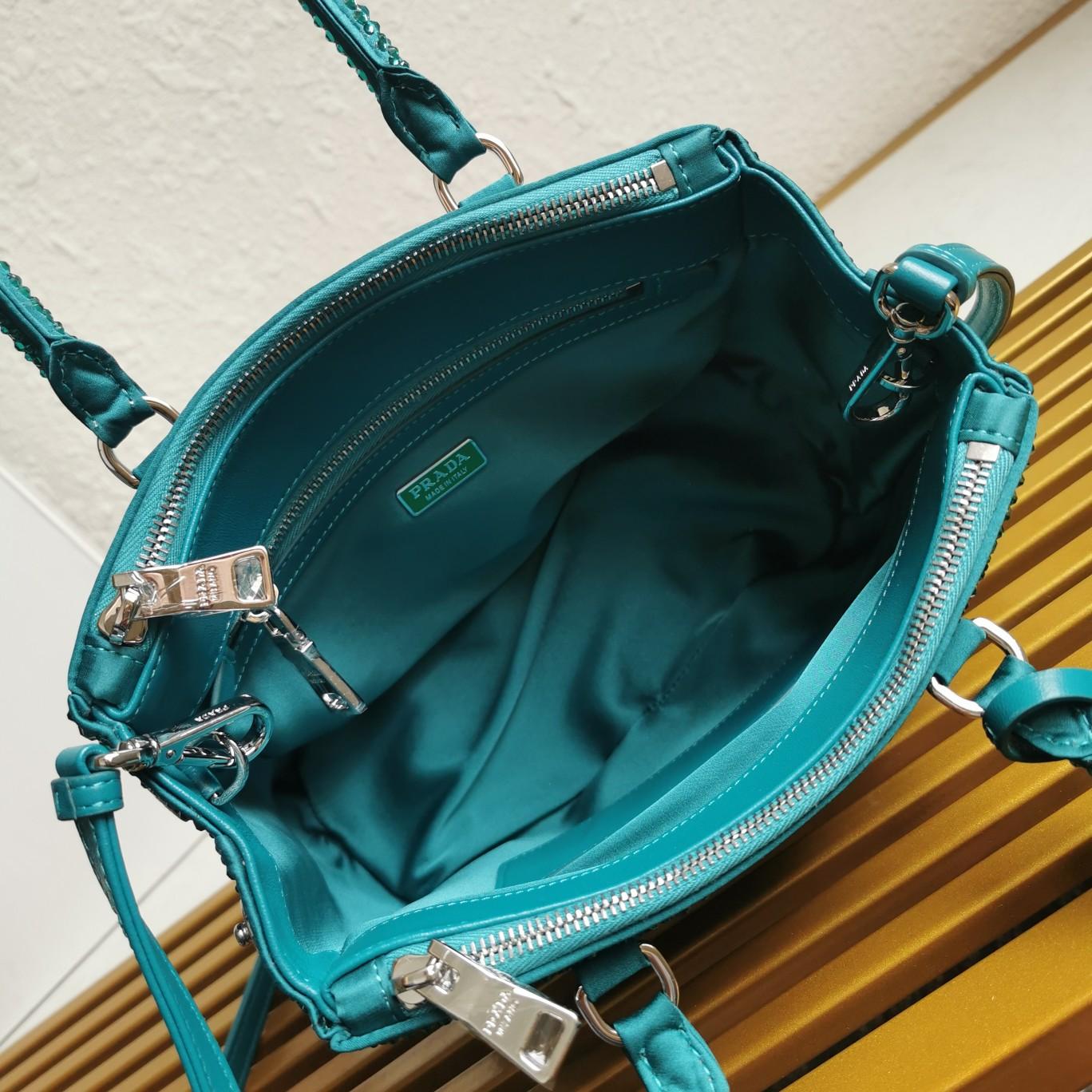 Prada Galleria satin Mini-Bag With Crystals - EUR FASHION