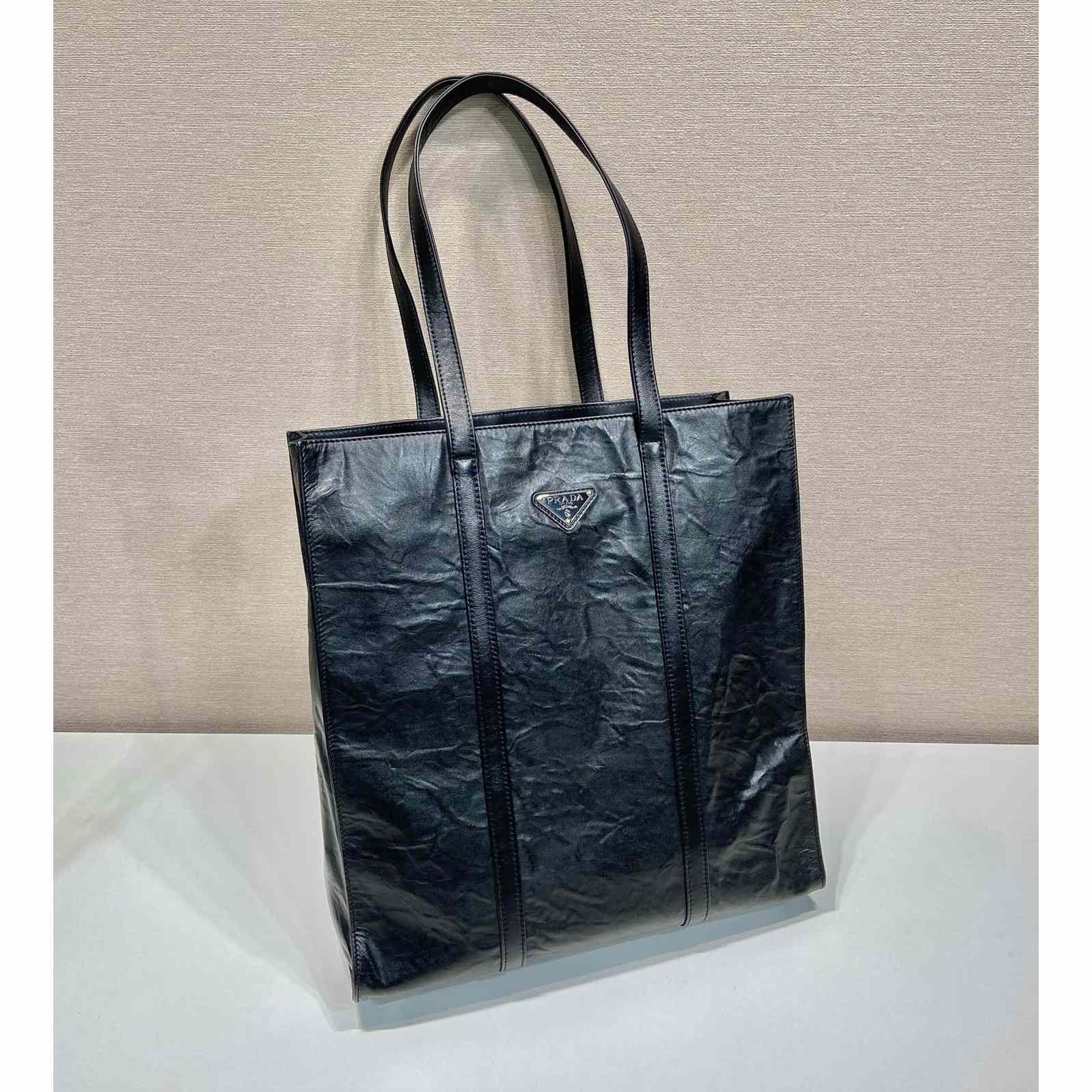 Prada Medium Antiqued Nappa Leather Tote Bag - EUR FASHION