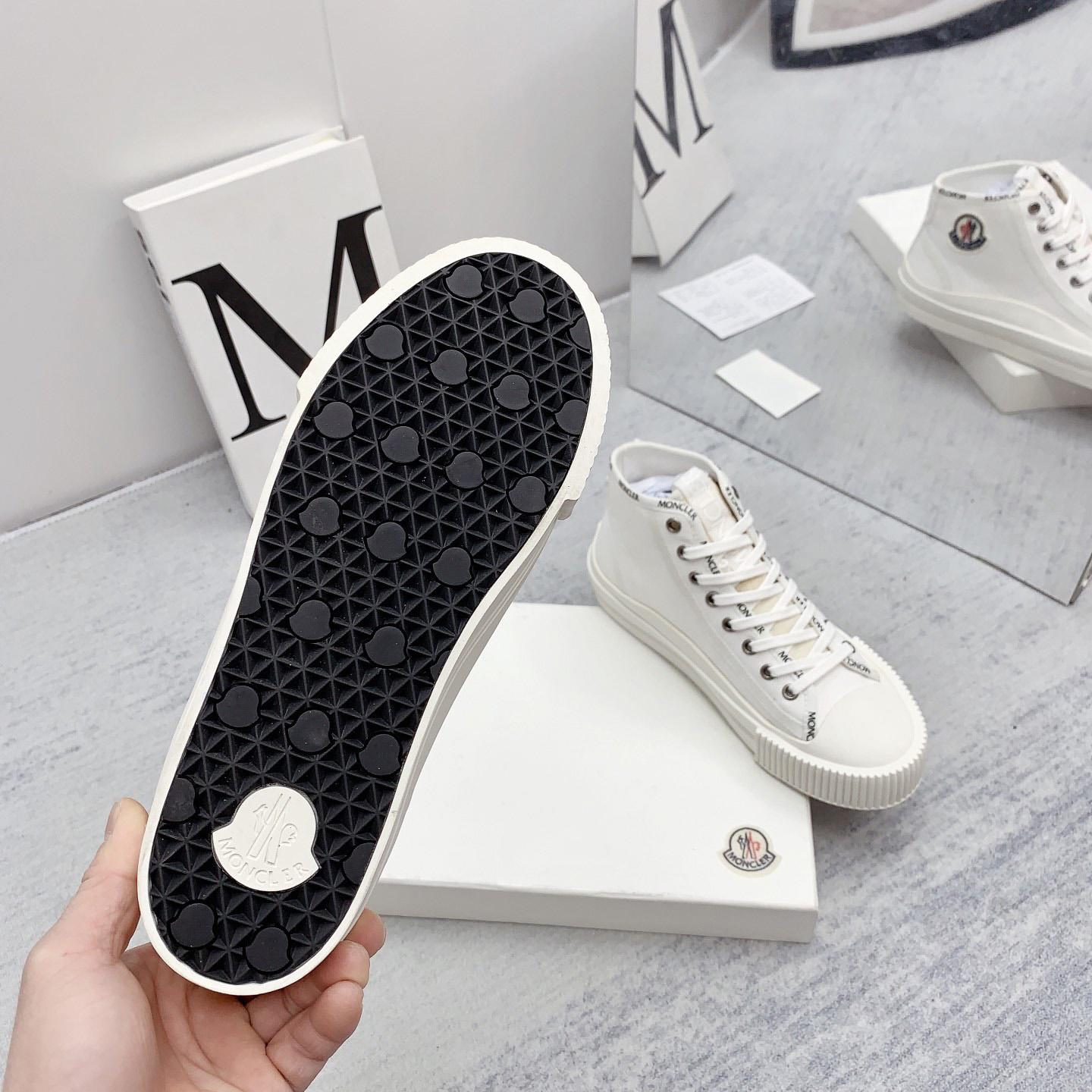 Moncler White Lissex Sneakers - EUR FASHION