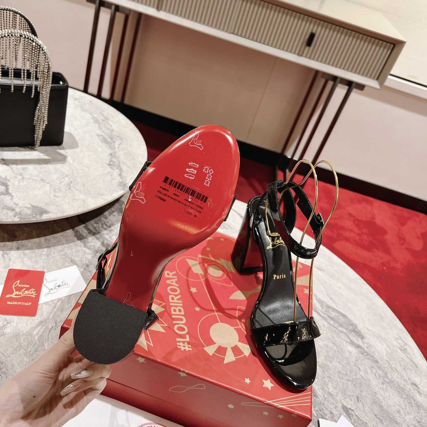 Christian Louboutin Miss Sabina Patent Sandals 85 - EUR FASHION