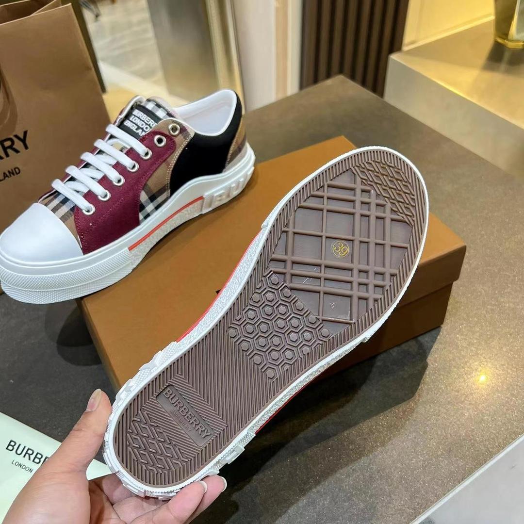 Burberry Kai Check Low-Top Sneakers - EUR FASHION