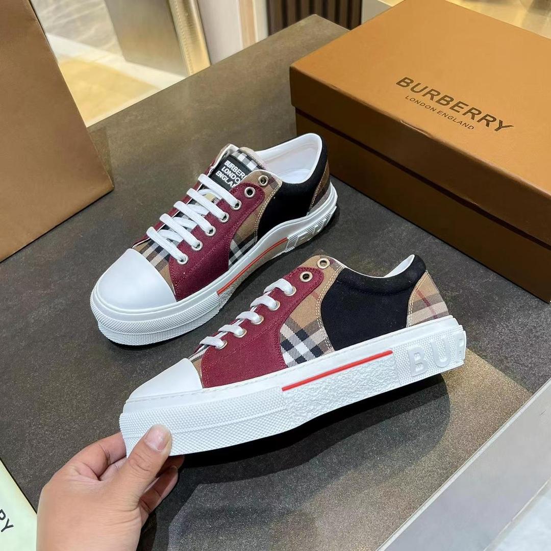 Burberry Kai Check Low-Top Sneakers - EUR FASHION