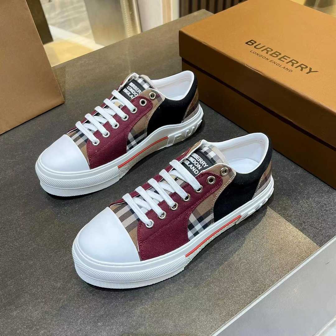 Burberry Kai Check Low-Top Sneakers - EUR FASHION